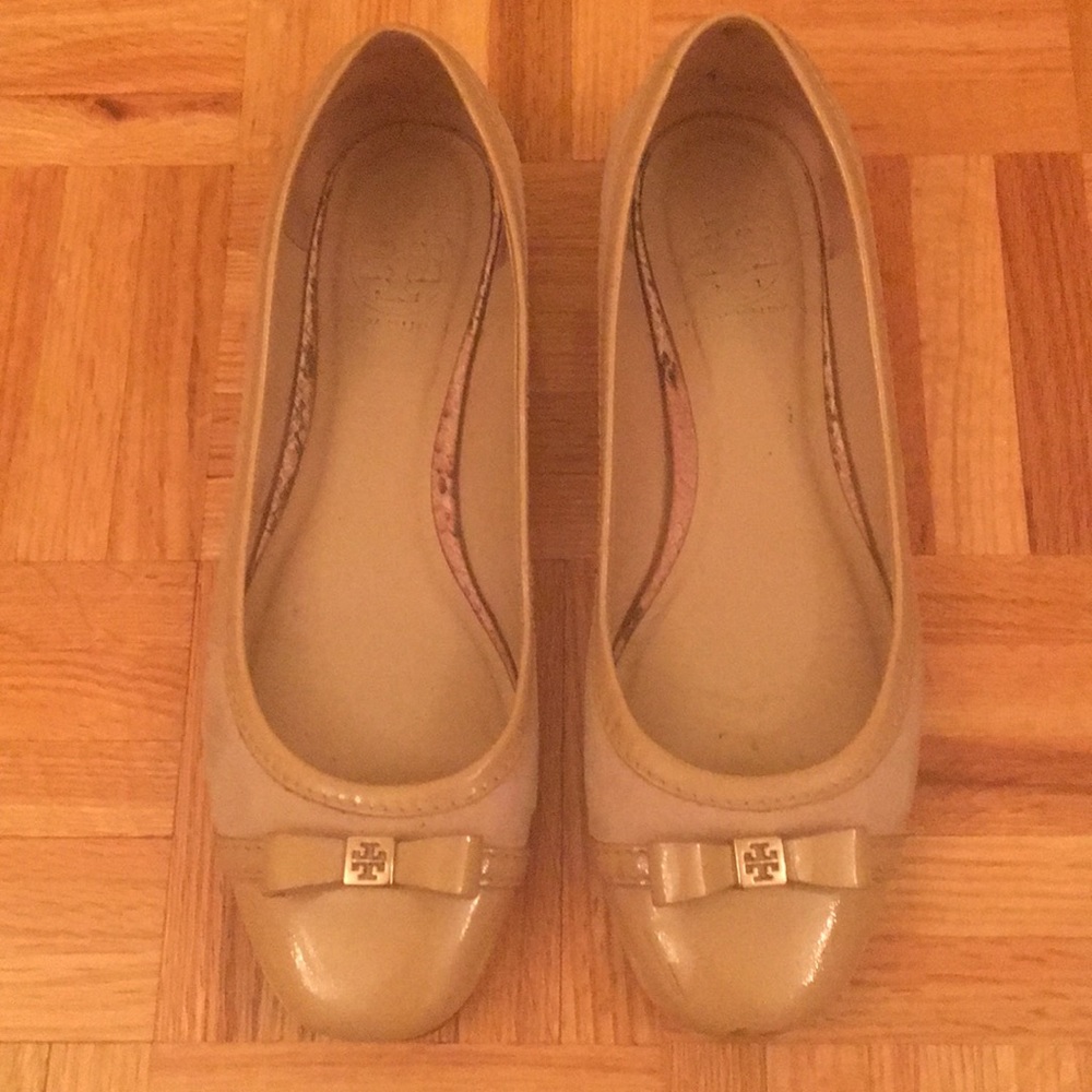 Tory Burch Beige Ballet Flats